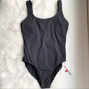 {NWT} ATHLETA • Scoop One Piece • Black • Sz XXS